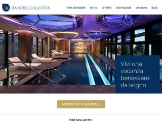 Screenshot sito: Spa Hotels Collection