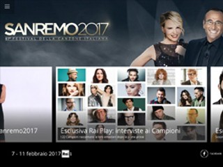 Screenshot sito: Sanremo RAI