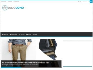 Screenshot sito: Dojo Uomo