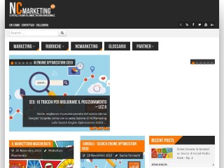 Screenshot sito: NCmarketing.eu