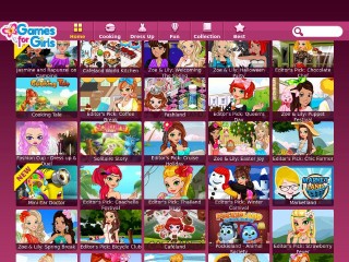 Screenshot sito: Gamesforgirls.com