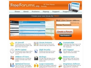 Screenshot sito: FreeForums.org