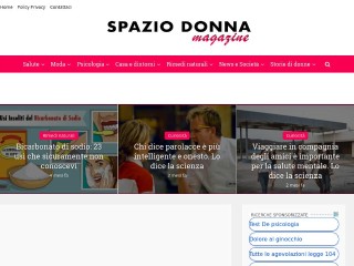 Screenshot sito: SpazioDonna Magazine