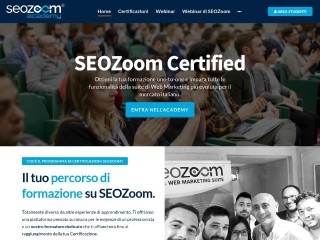 Screenshot sito: SEOZoom Academy