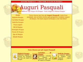 Screenshot sito: Auguripasquali.it