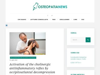 Screenshot sito: Osteopatianews.net