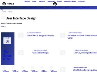 Screenshot sito: HTML.it Webdesign