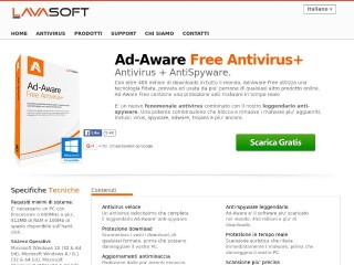 Screenshot sito: Ad-Aware