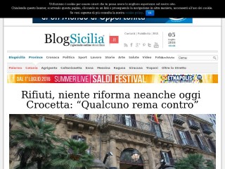 Screenshot sito: BlogSicilia