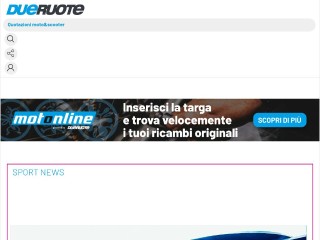 Screenshot sito: Dueruote.it