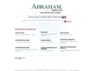 Screenshot sito: Abraham search