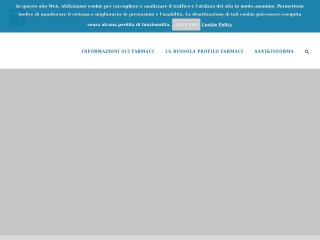 Screenshot sito: Informazioni sui Farmaci