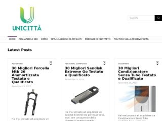 Screenshot sito: Unicitta.it