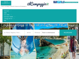 Screenshot sito: Alcampeggio.it