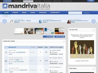 Screenshot sito: Mandrake Italia