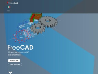 Screenshot sito: FreeCAD