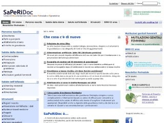 Screenshot sito: Saperidoc.it