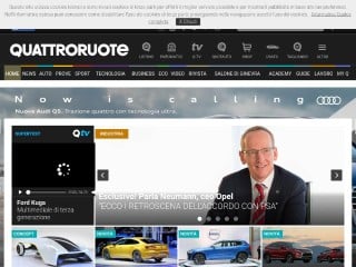 Screenshot sito: QuattroRuote