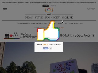 Screenshot sito: Gay.it