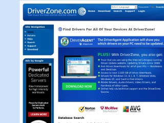 Screenshot sito: DriverZone.com