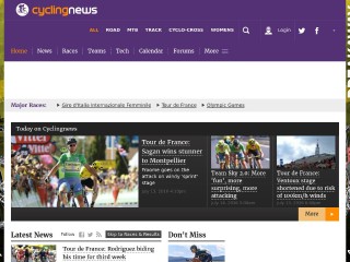 Screenshot sito: Cyclingnews.com