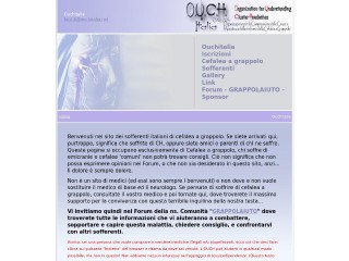 Screenshot sito: Cefalea a grappolo 