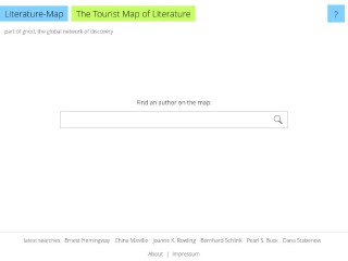 Screenshot sito: Literature Map