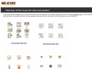 Screenshot sito: Mr Icons