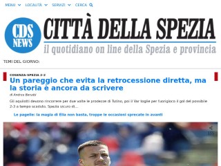 Screenshot sito: Citta Della Spezia