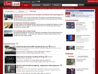 Screenshot sito: Liveleak.com