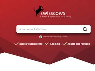 Screenshot sito: Swisscows