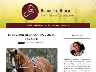 Screenshot sito: Brunette rider