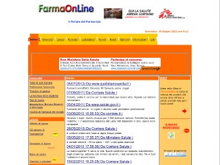 Screenshot sito: Farmaonline