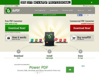 Screenshot sito: Dopdf.com