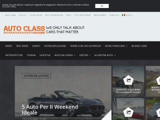 Screenshot sito: Auto Class Magazine