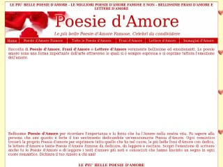 Screenshot sito: Poesiedamore.org