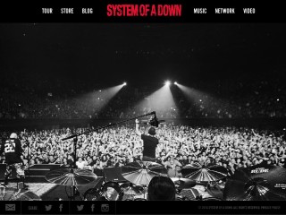 Screenshot sito: System Of A Down