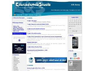 Screenshot sito: Educazione e Scuola