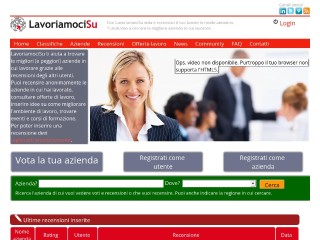 Screenshot sito: LavoriamociSu.it