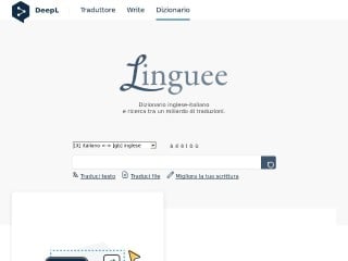 Screenshot sito: Linguee