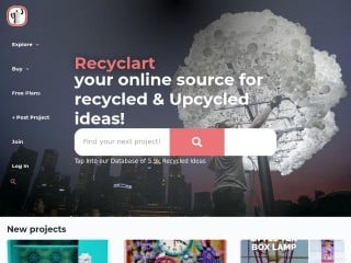 Screenshot sito: Recyclart.org