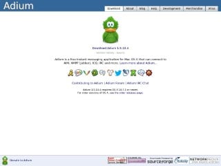 Screenshot sito: Adium