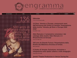 Screenshot sito: Engramma