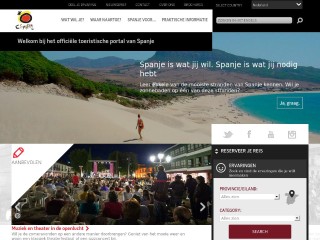 Screenshot sito: Turismospagnolo.it