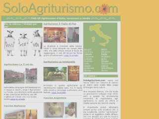 Screenshot sito: Solo Agriturismo