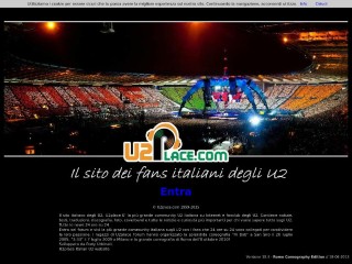 Screenshot sito: U2 Place