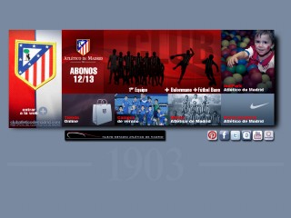 Screenshot sito: Atletico Madrid