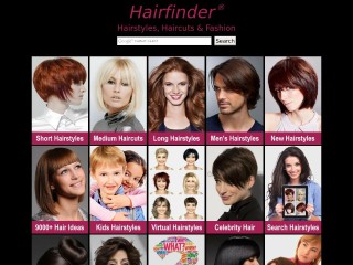 Screenshot sito: Hairfinder
