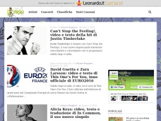Screenshot sito: Mondomusicablog.com