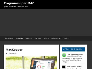 Screenshot sito: Programmipermac.com